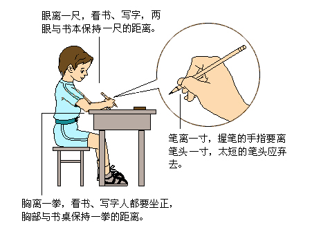 正确的坐姿